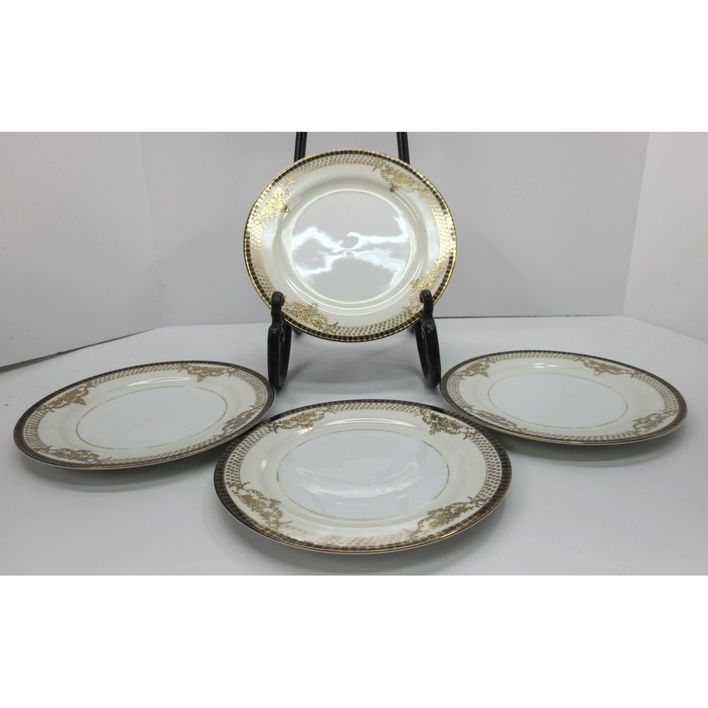4 Empress China Vintage Ambassador Small 7½" Salad Plate Made in Japan
